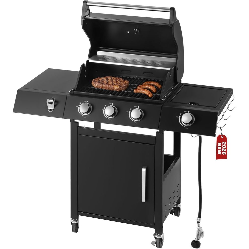 Camping Cooking Top - Churrasqueira a Gás Propano com 3