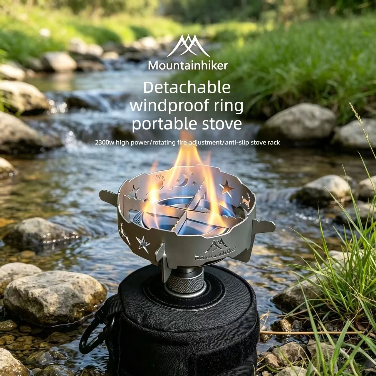 Camping Cooking Windshield - Fogareiro de Camping com Anel Desmontável