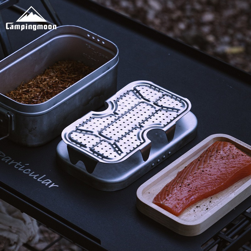 Camping Cooking Disc - CAMPINGMOON Rede inferior de alumínio para