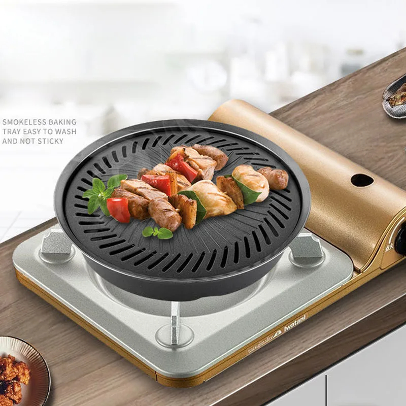 Camping Cooking Top - Bandeja de churrasco antiaderente coreana ao