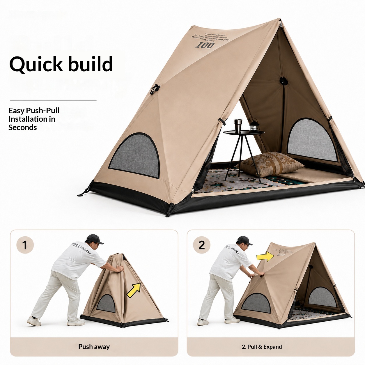 Tenda Triangular Automática, T - Camping Cooking Tent avaliação e preço