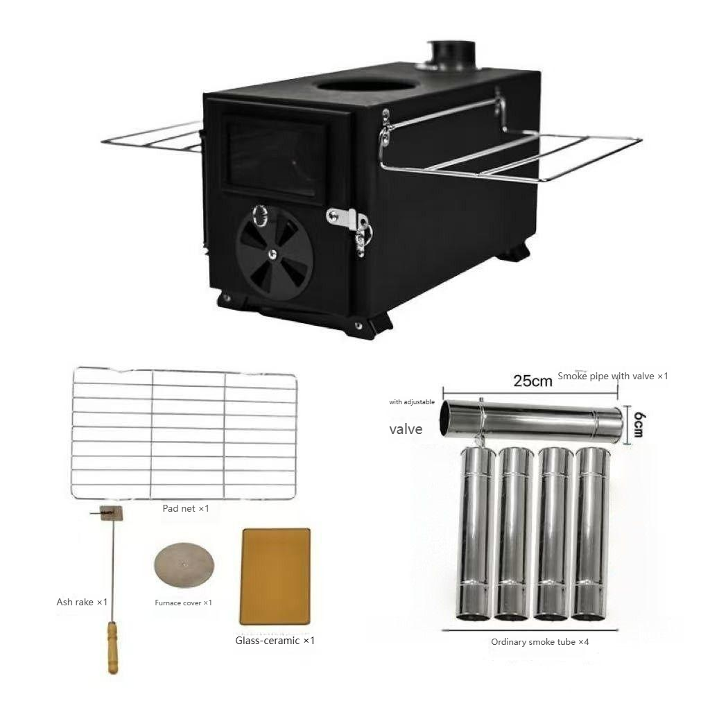 Novo Fogão a Lenha de Aço Carb - Camping Cooking Stove avaliação e preço