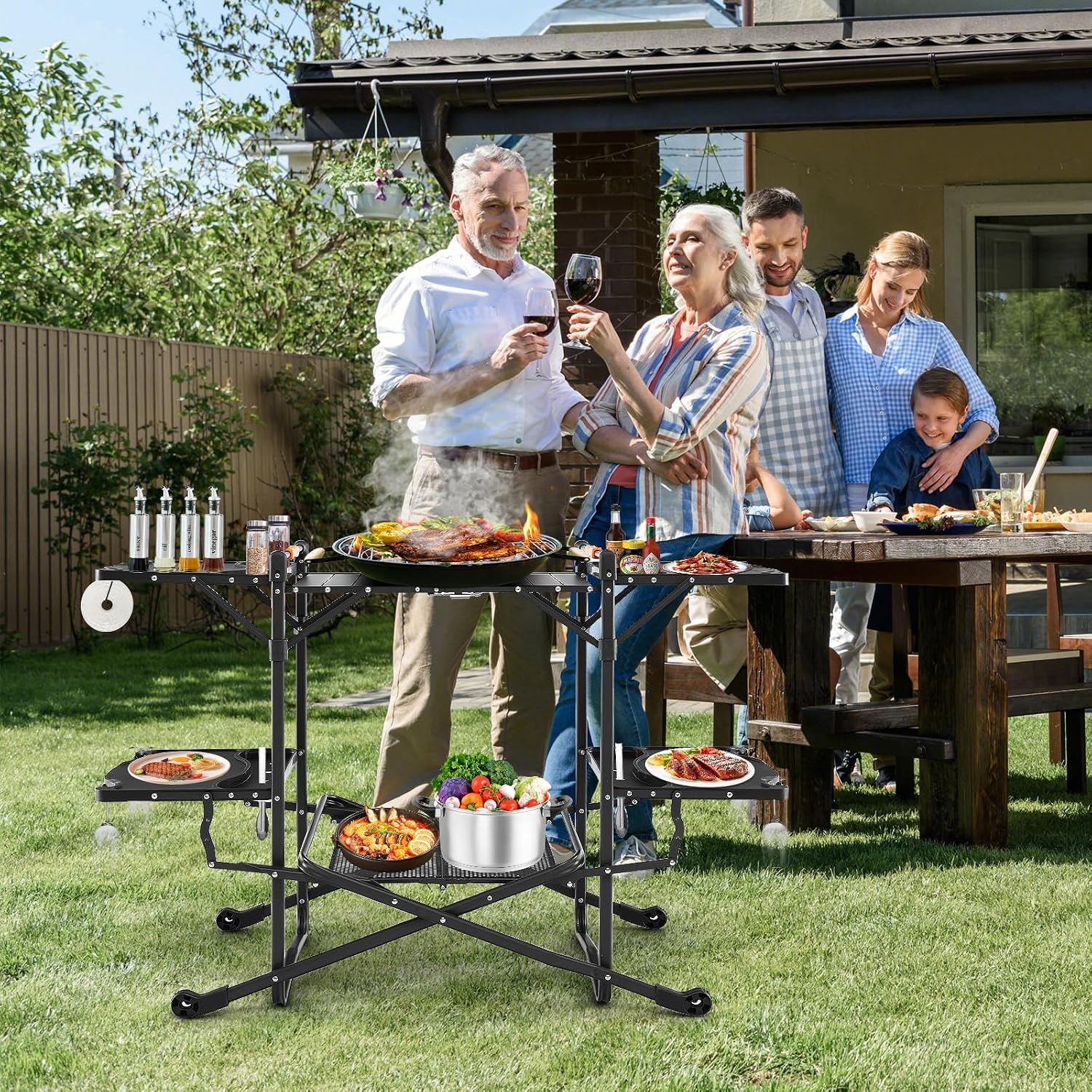 Mesa de Cozinha Portátil Dobrá - Camping Cooking Top avaliação e preço