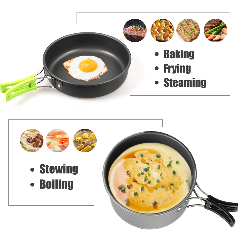 Westtune kit de panelas de aca - Camping Cooking And Eating avaliação e preço