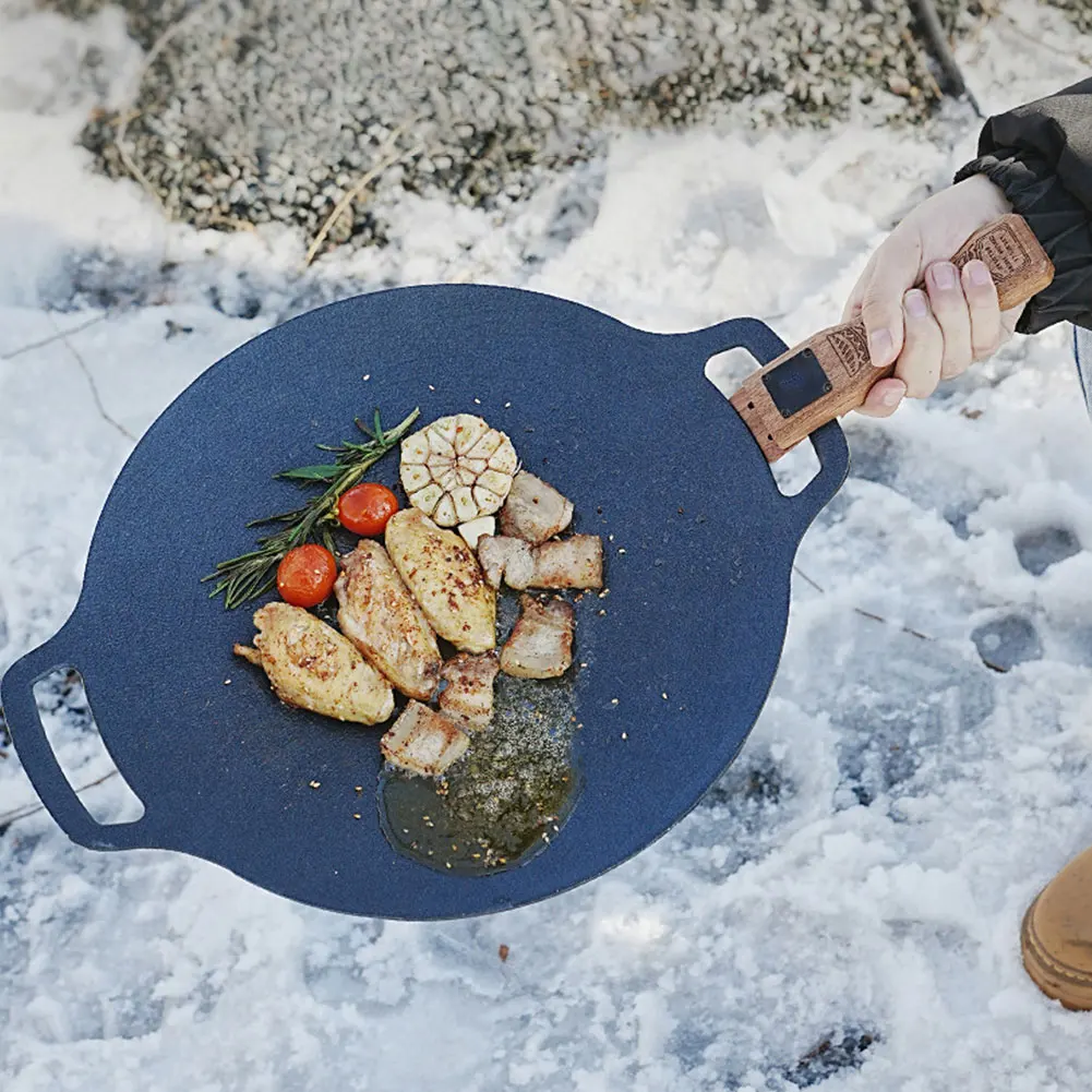 Chapa de Churrasco de Madeira  - Camping Cooking Disc avaliação e preço