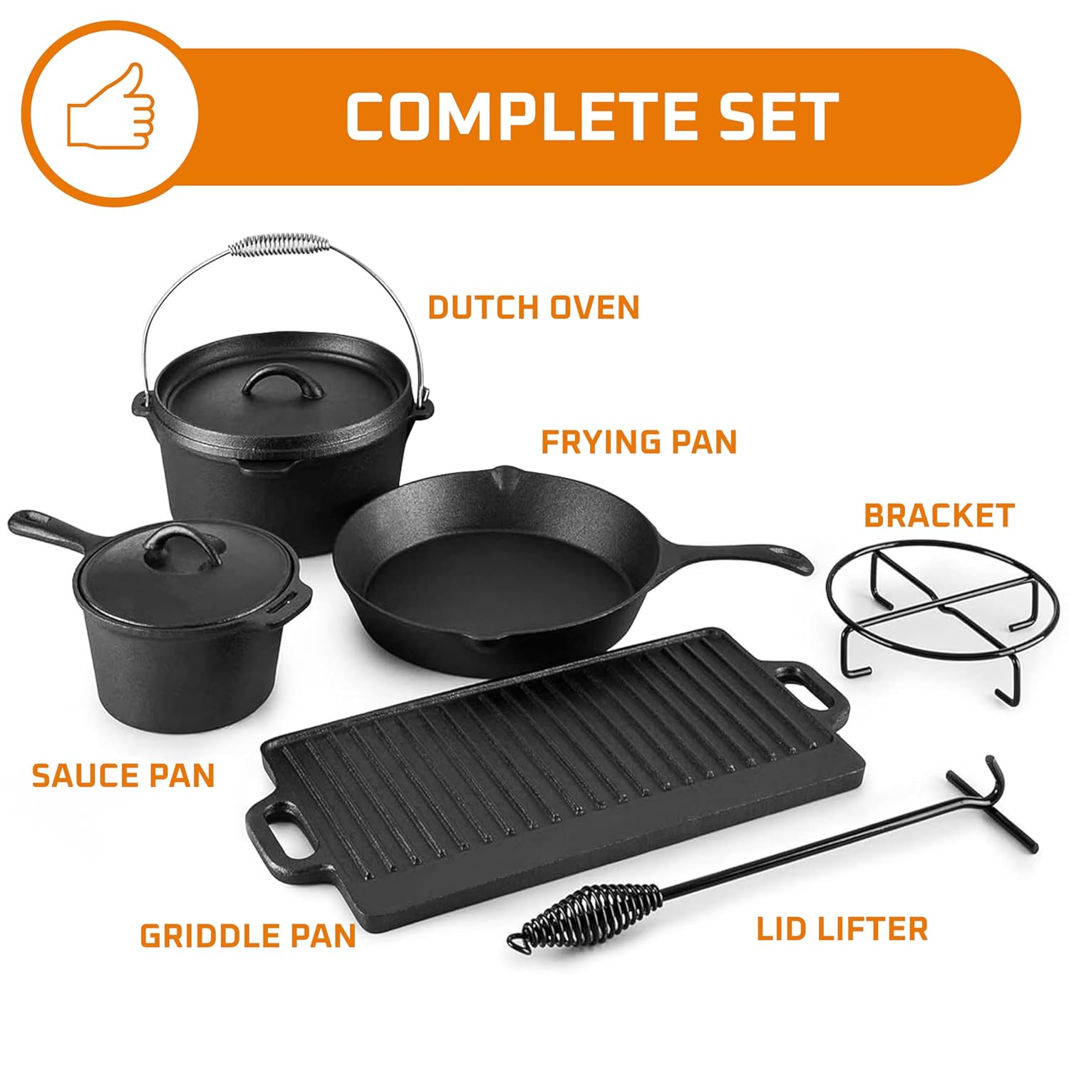 Conjunto de Cozinha para Campi - Camping Cooking Cast Iron avaliação e preço