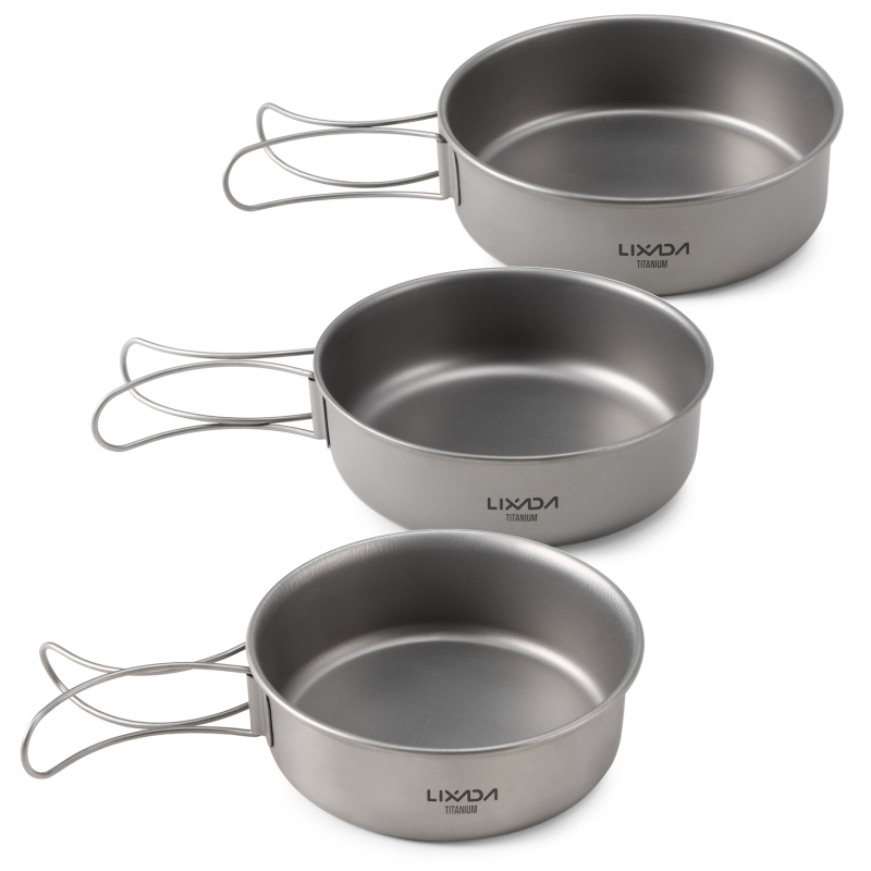 Lixada tigelas de titânio ultr - Camping Cooking Disc avaliação e preço