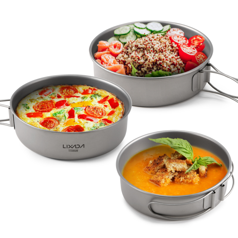 Lixada tigelas de titânio ultr - Camping Cooking Disc avaliação e preço